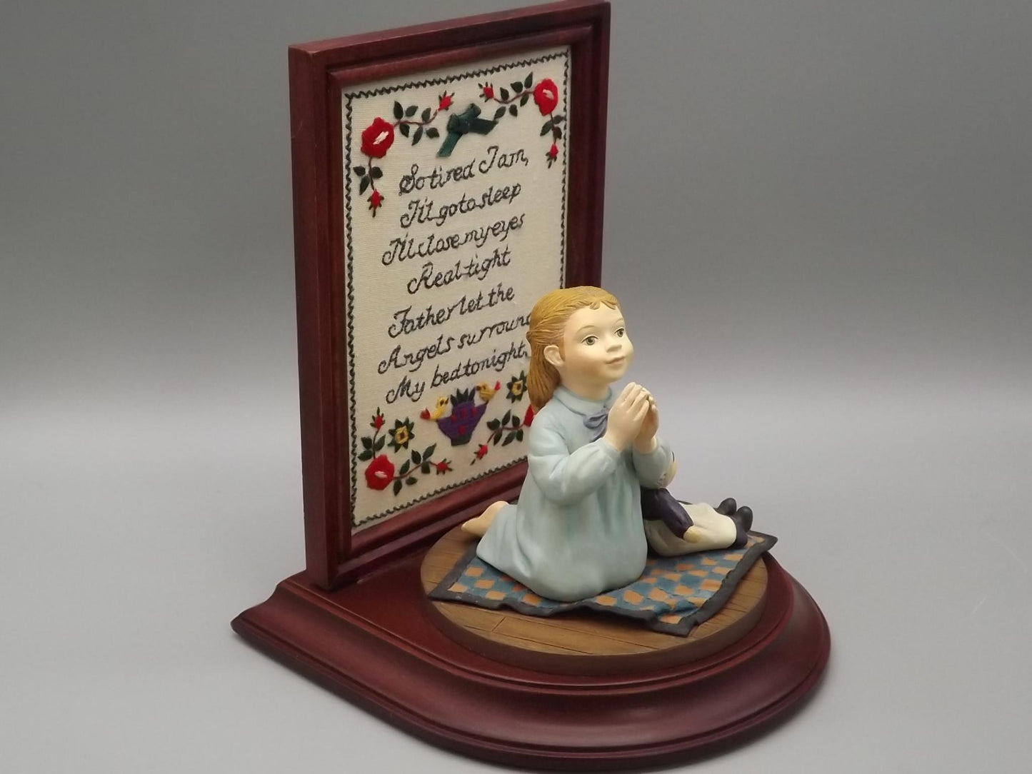 Willits Amish Heritage Figurine: Caroline's Bedtime Prayer, Limited Edition