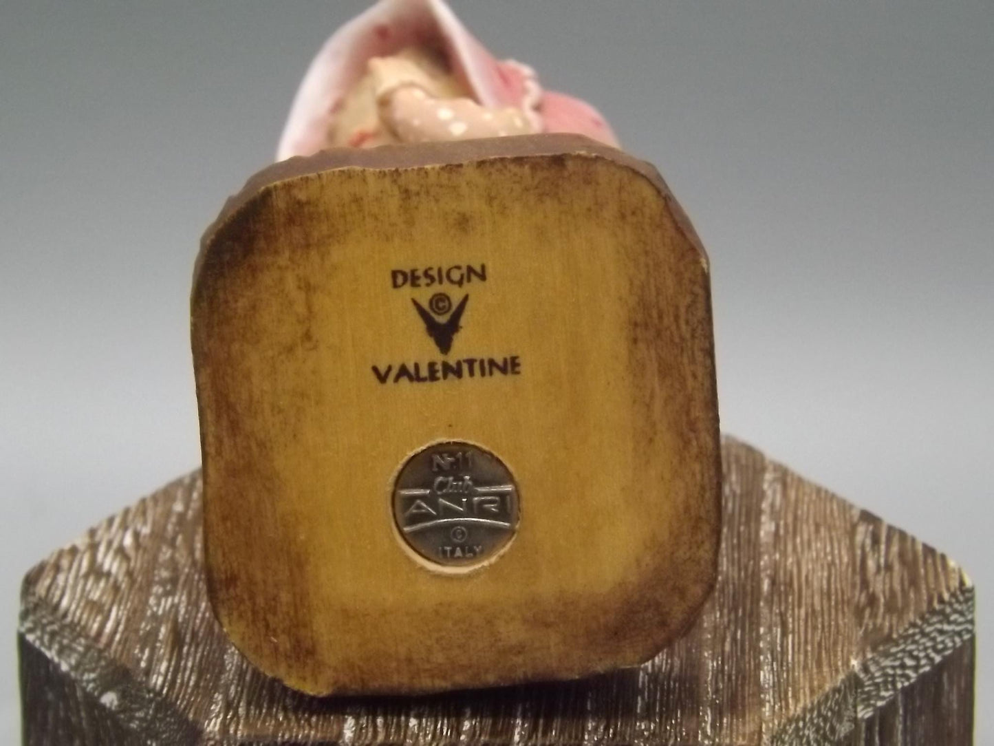 Vintage Anri Wood Figurine: "I Have a Secret" Sarah Kay Design