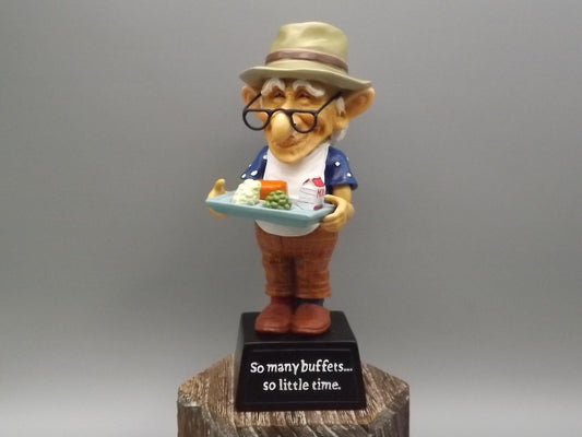 Westland Coots "Buffet" Figurine: Senior Citizen with Food Tray