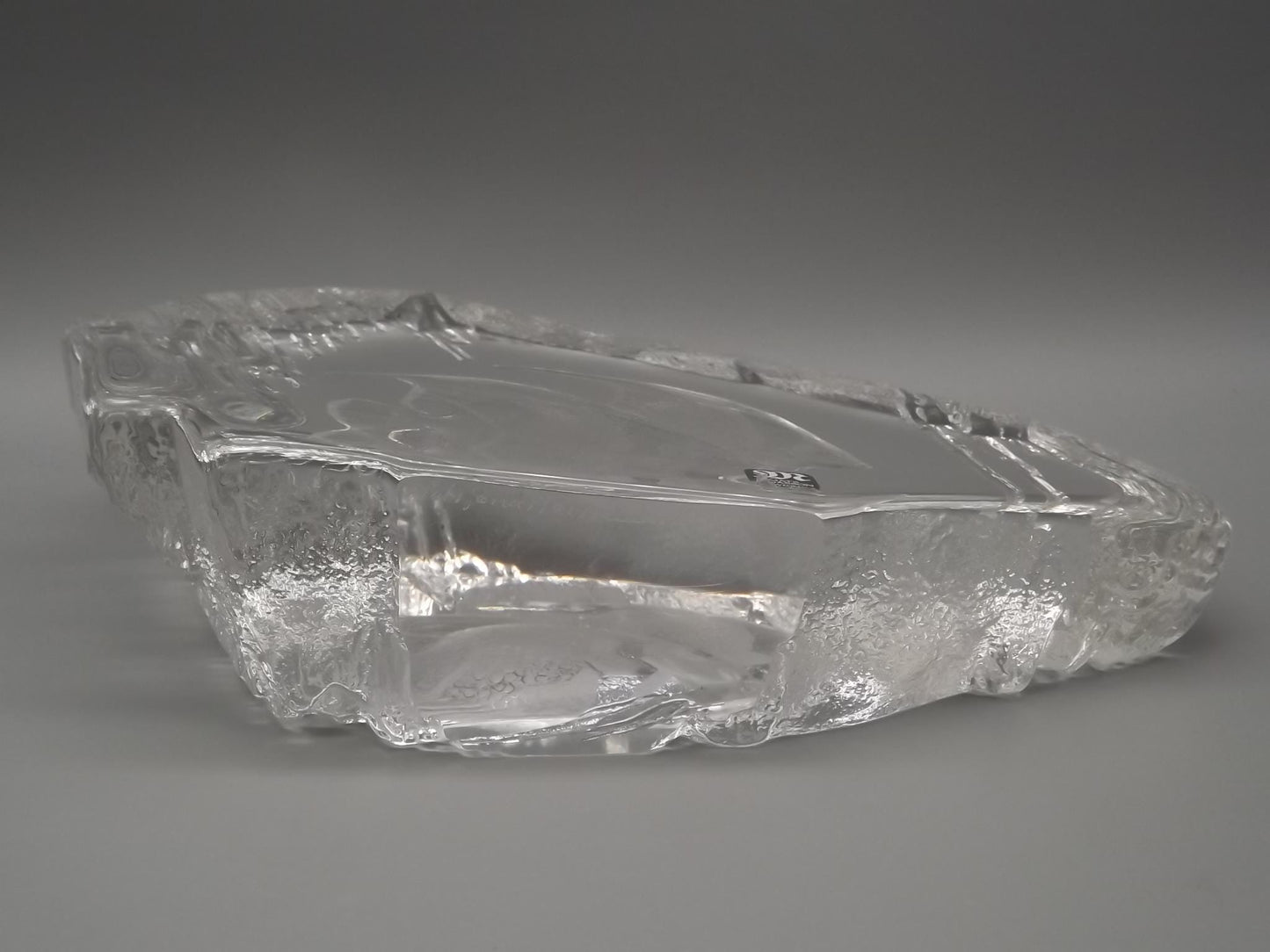 Mats Jonasson Angel Fish Glass Sculpture: Swedish Art Glass Figurine