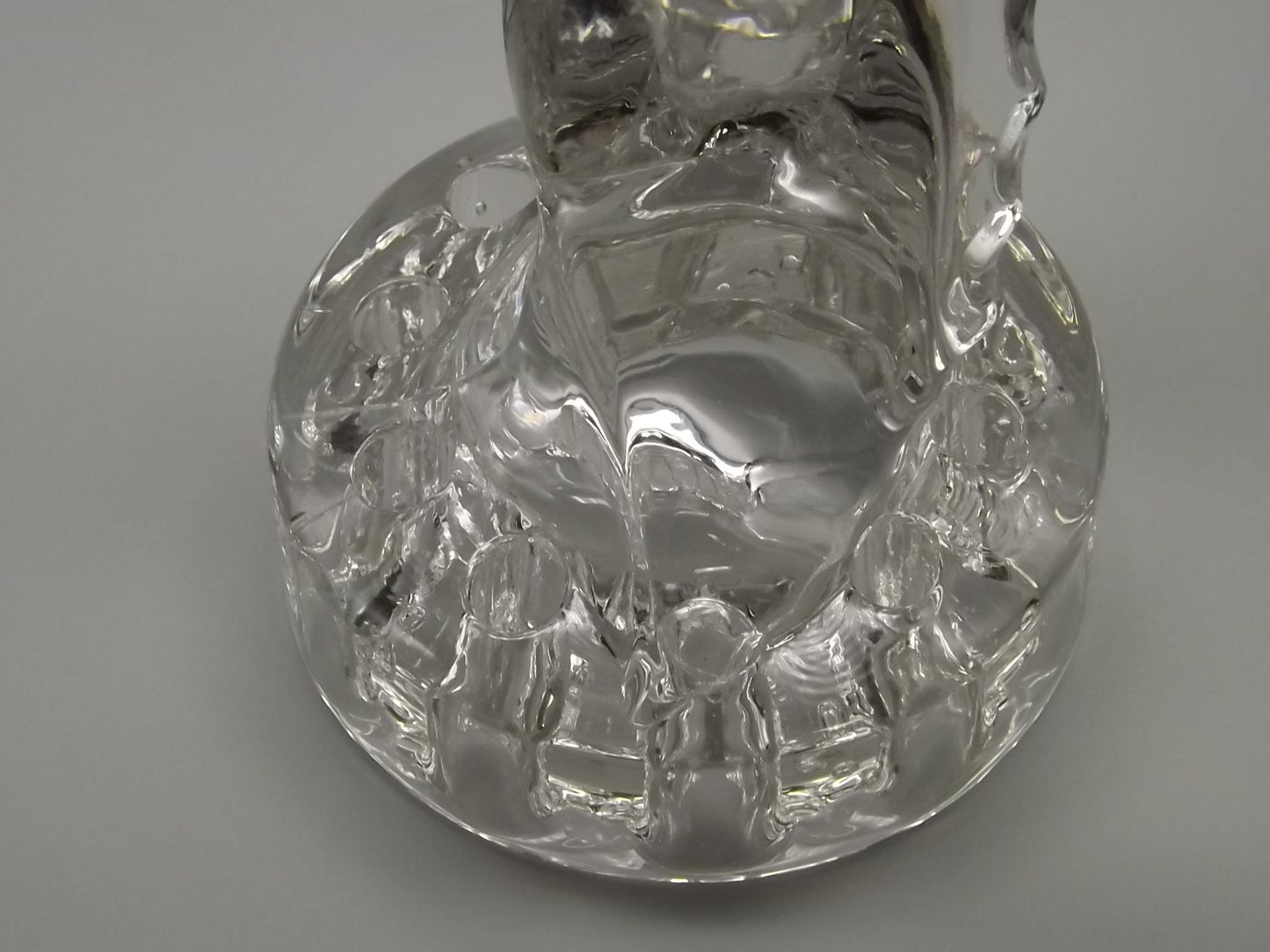 Vintage Cambridge Glass Bird Flower Frog: 1940s Floral Centerpiece