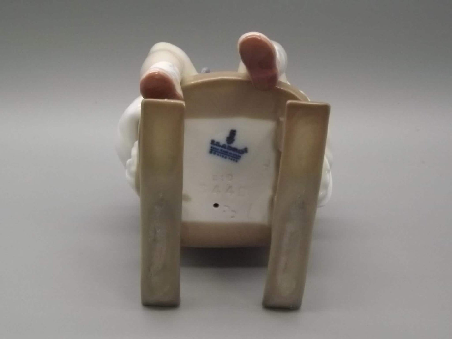 Vintage Lladro "Naptime" Figurine #5448 - Girl with Doll in Rocking Chair (1987, with Box)