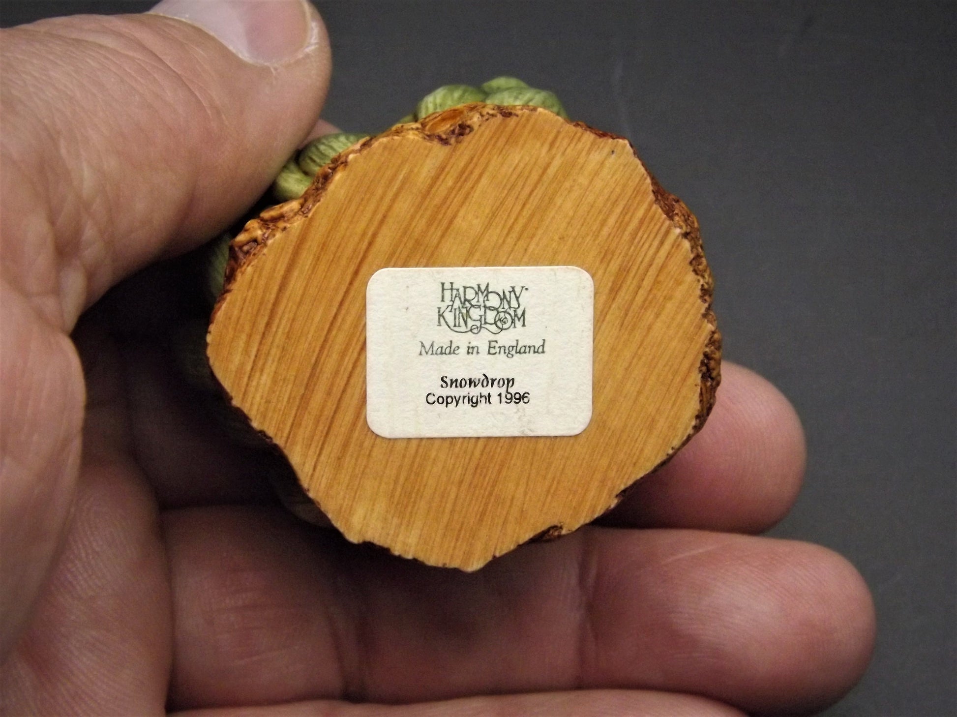 Retired Harmony Kingdom Snowdrop Figurine: Lord Byron's Garden, 1996