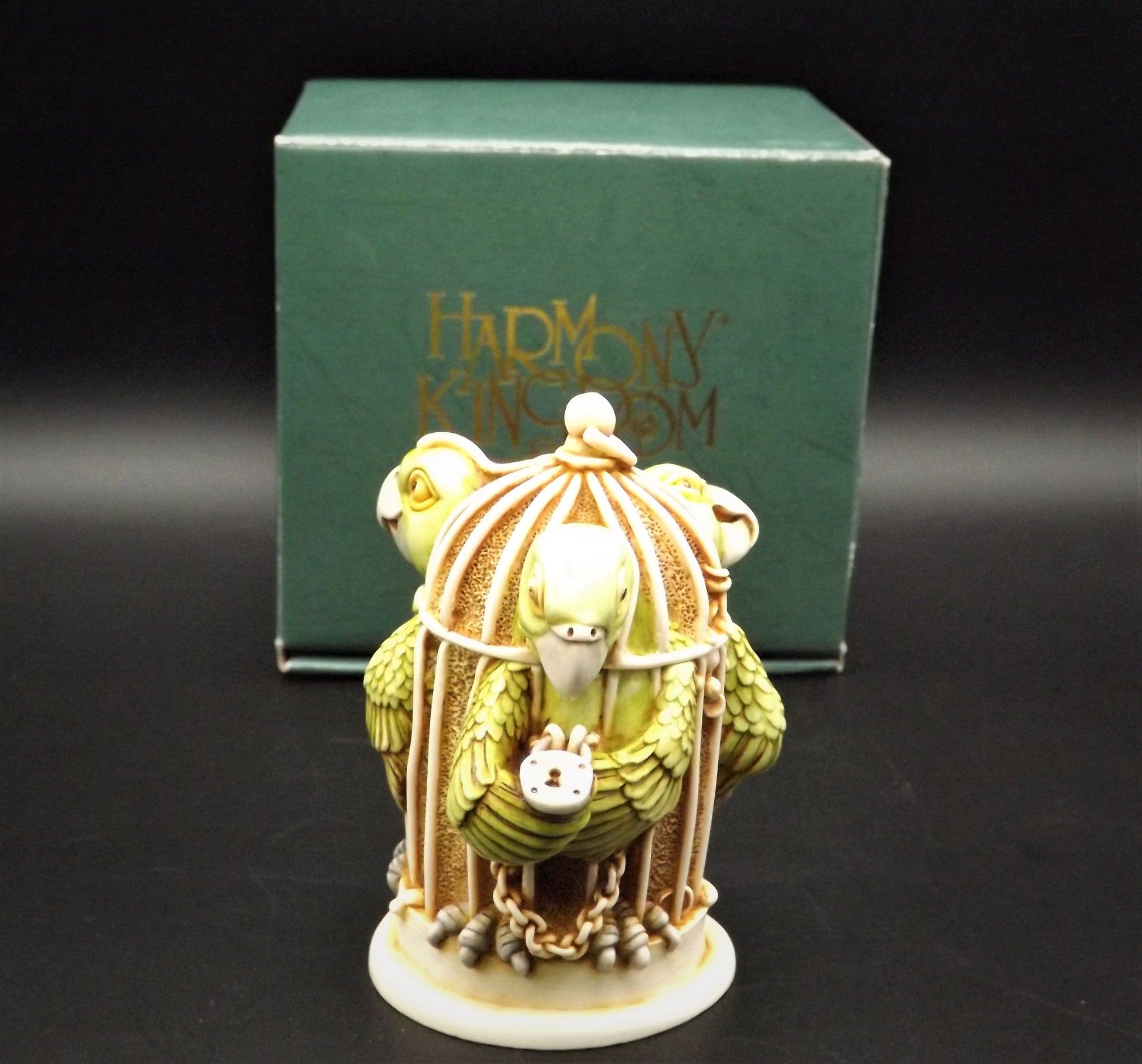 Retired 1999 Harmony Kingdom "Great Escape" Jest Figurine TJBPV1 with original box. Excellent condition.