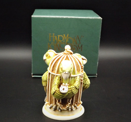 Retired 1999 Harmony Kingdom "Great Escape" Jest Figurine TJBPV1 with original box. Excellent condition.