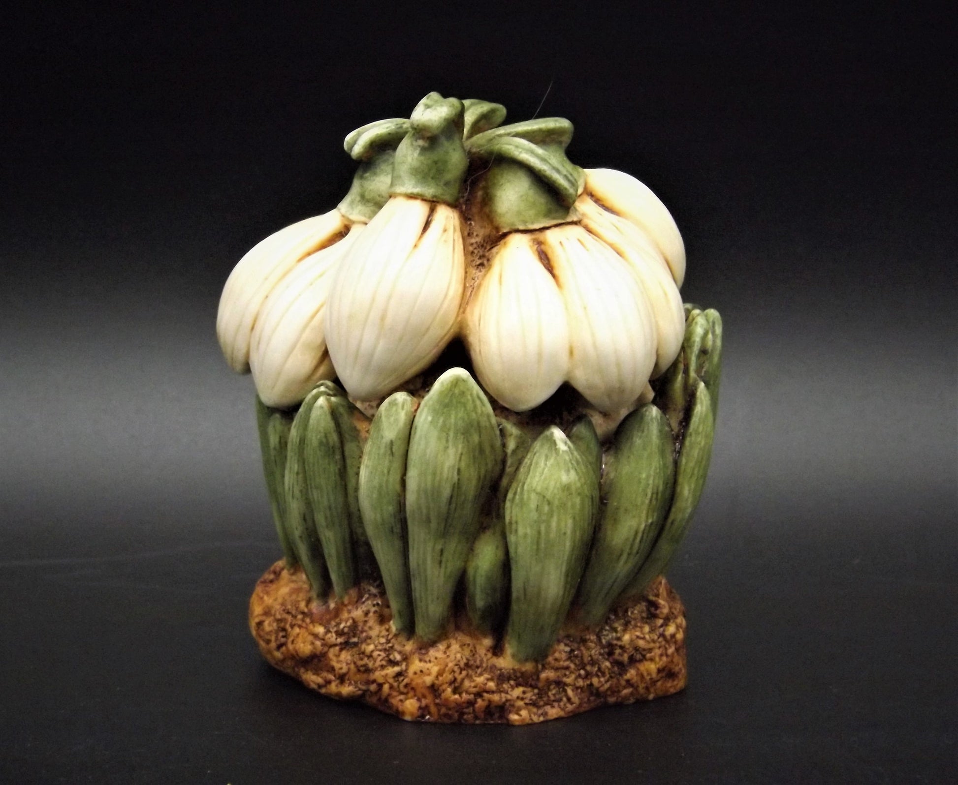 Retired Harmony Kingdom Snowdrop Figurine: Lord Byron's Garden, 1996