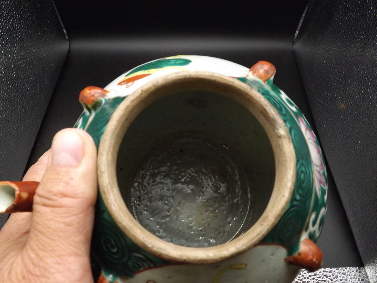 Closeout Sale! Qing Dynasty hanging Pottery Tea/Wine pot with Certificate of Antiquity.