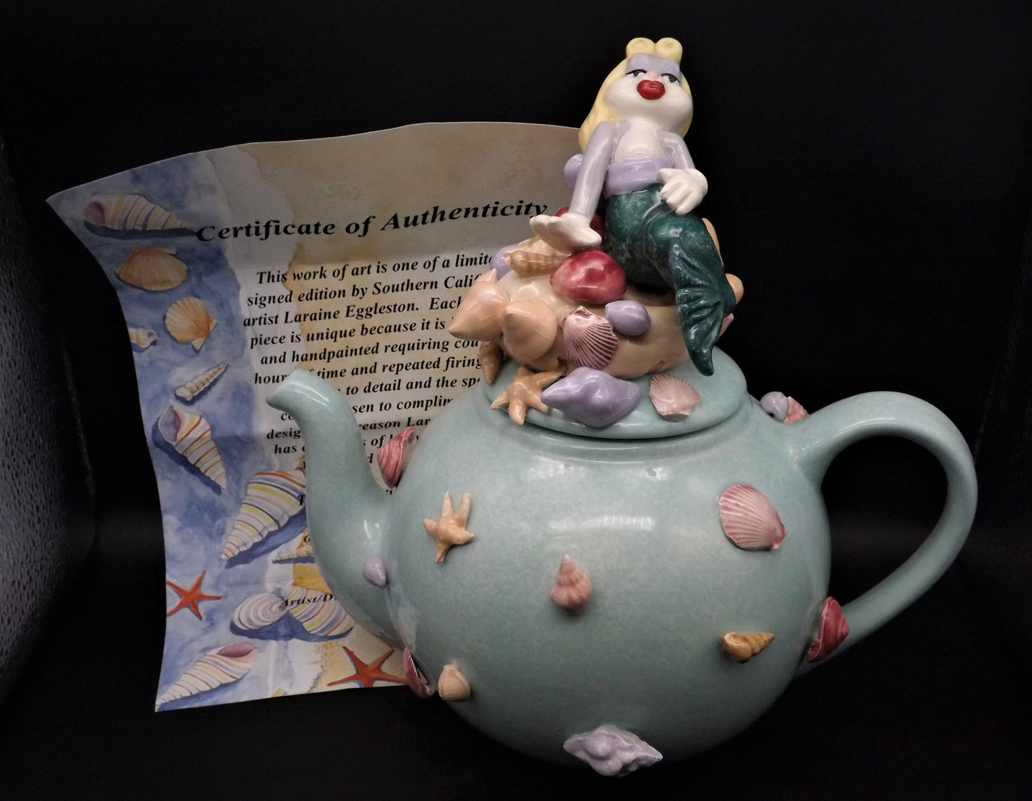 Laraine Eggleston Bugs Bunny Mermaid Teapot: Limited Edition 128/300