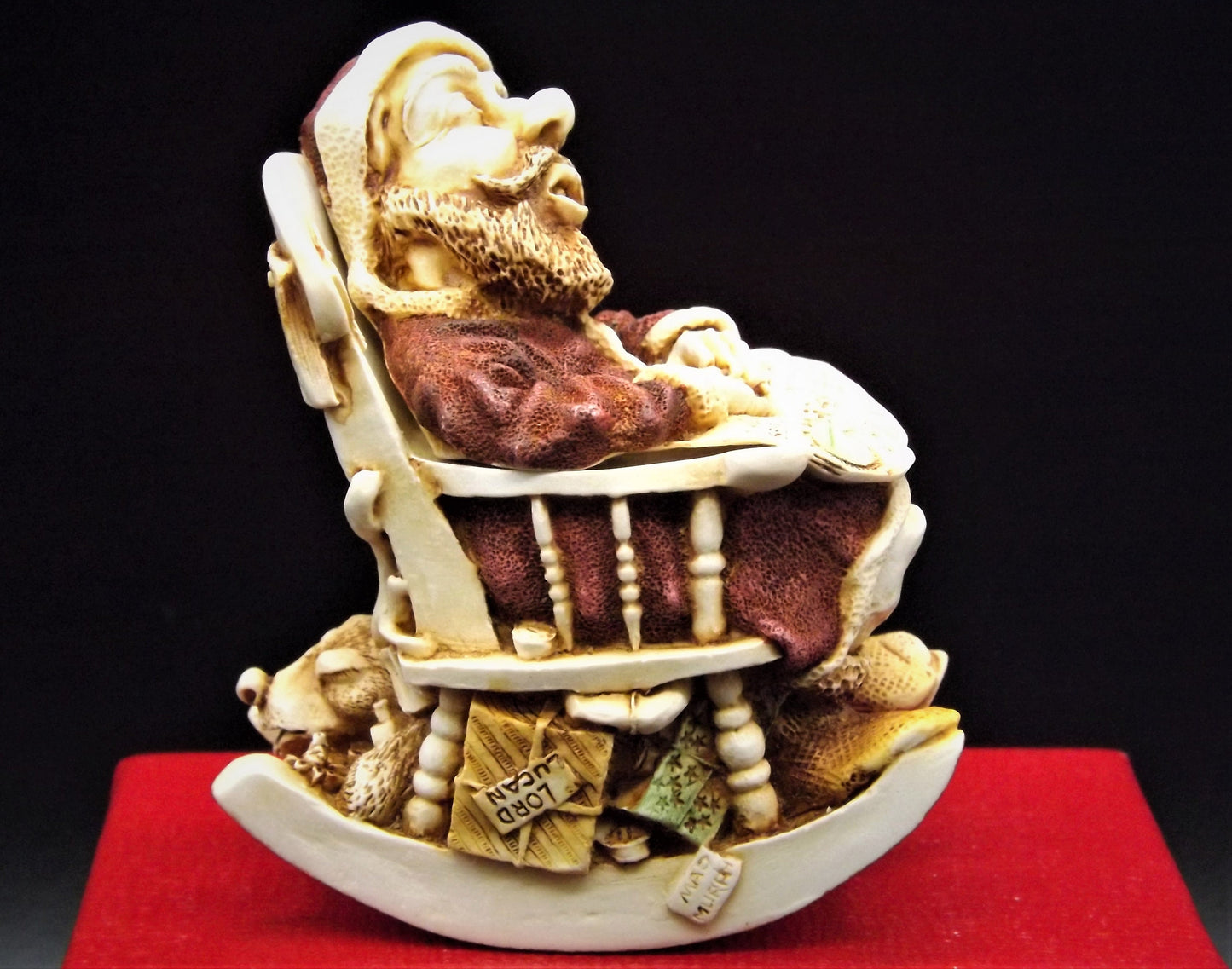 Closeout Sale! Retired 1998 Harmony Kingdom "Jingle Bell Rock'" Jest Figurine TJSESA98 with original box. Excellent condition.