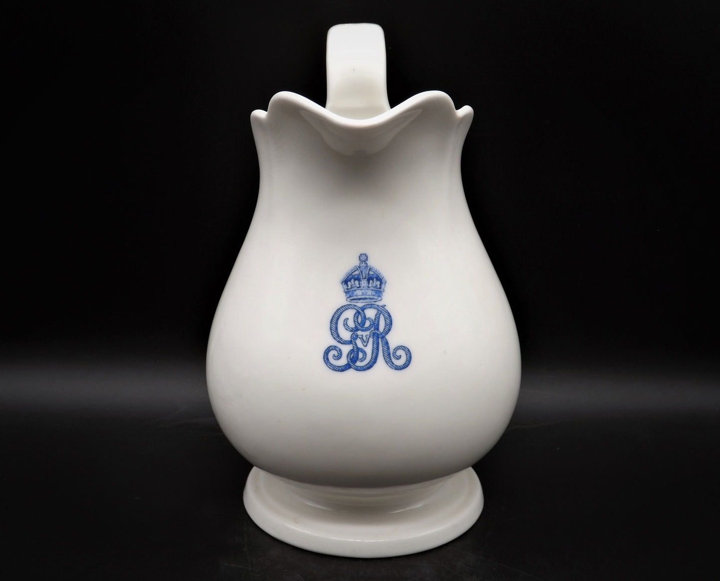 Very Rare Vintage Royal Doulton Bone China King George V Pitcher from 1916. Small chip on base.