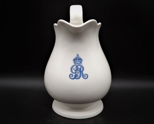 Very Rare Vintage Royal Doulton Bone China King George V Pitcher from 1916. Small chip on base.