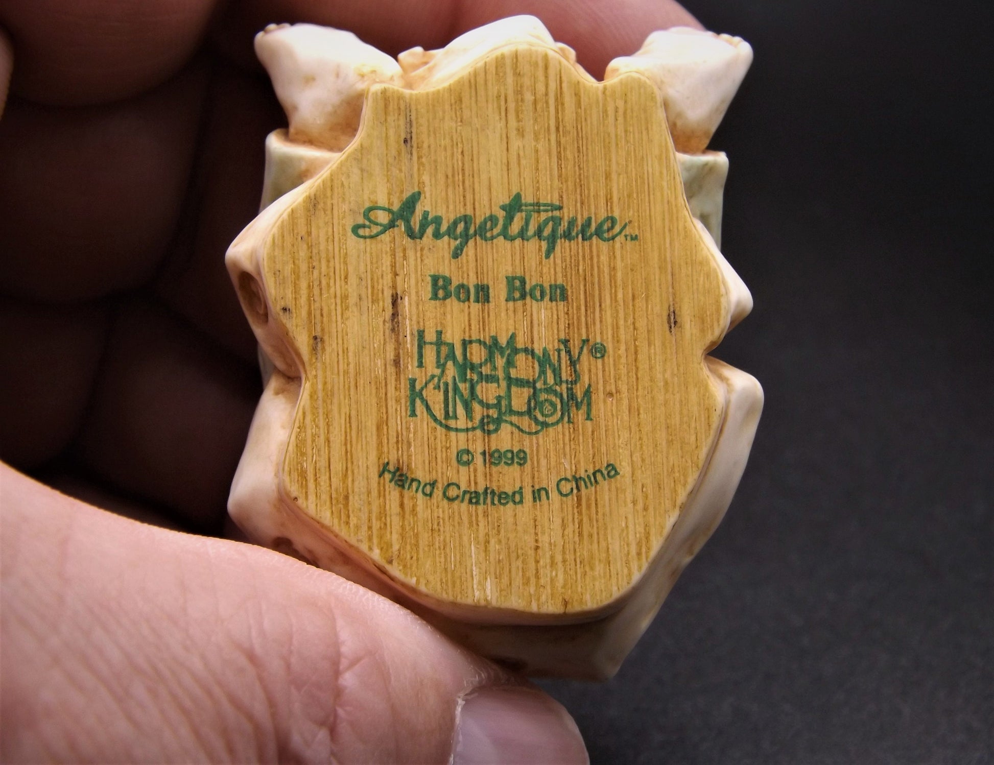 Closeout Sale! Retired 1999 Harmony Kingdom "Bon Bon'" Angelique Jest Figurine. Excellent condition.