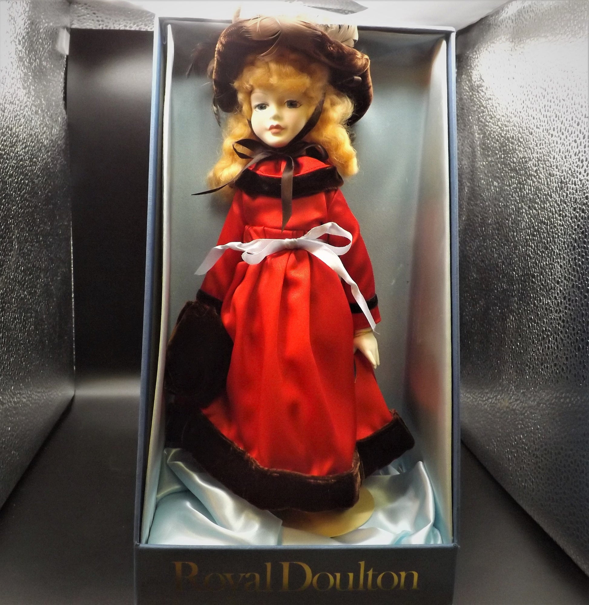 Vintage original Royal Doulton Nisbet Doll never removed from box! This is Winter #7603 excellent condition.