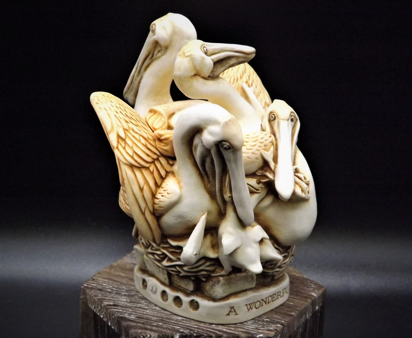 Retired 1998 Harmony Kingdom "Pell Mell" piece Excellent condition with original box