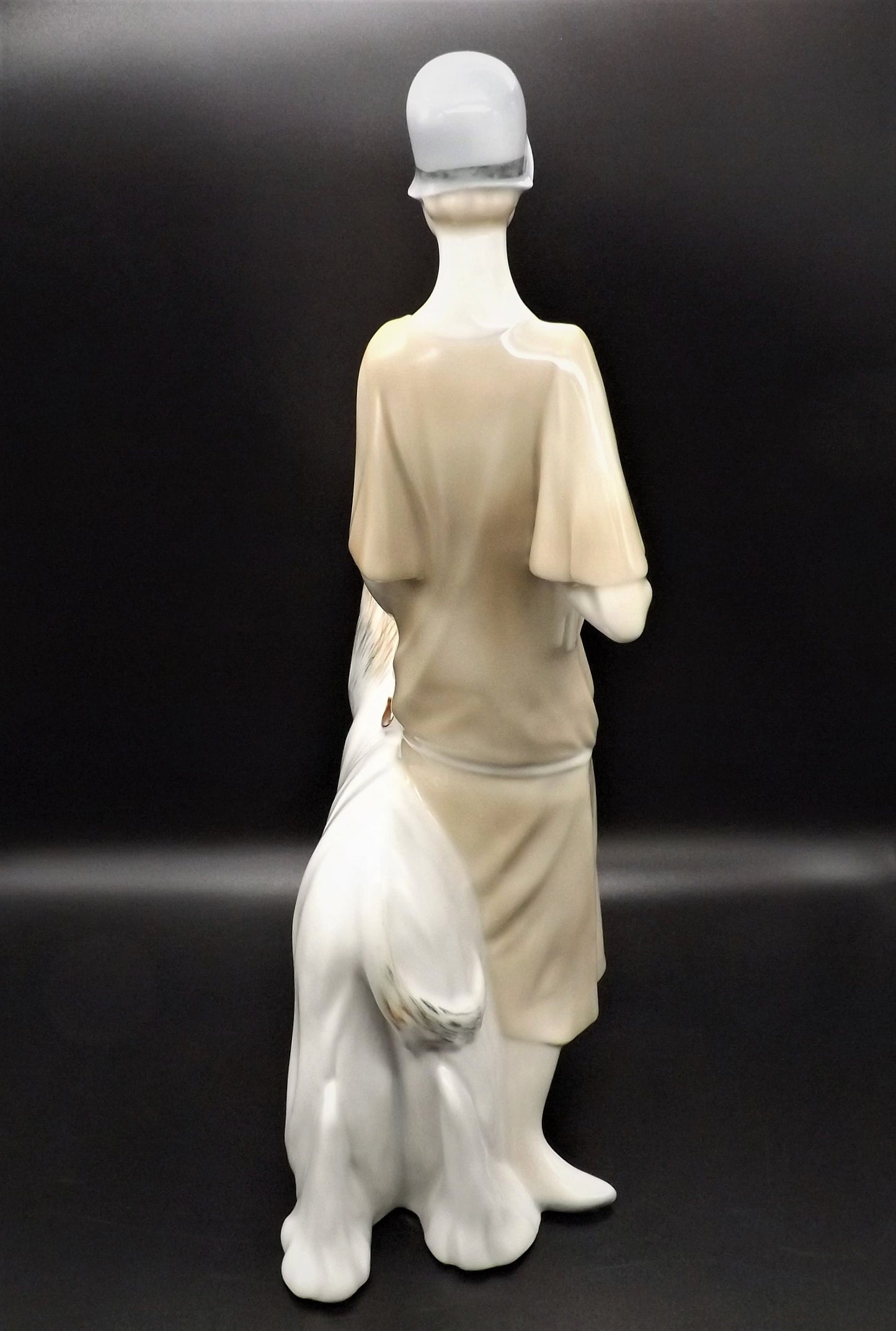Vintage Royal Doulton Figurine: Promenade Lady with Dog, HN 3072