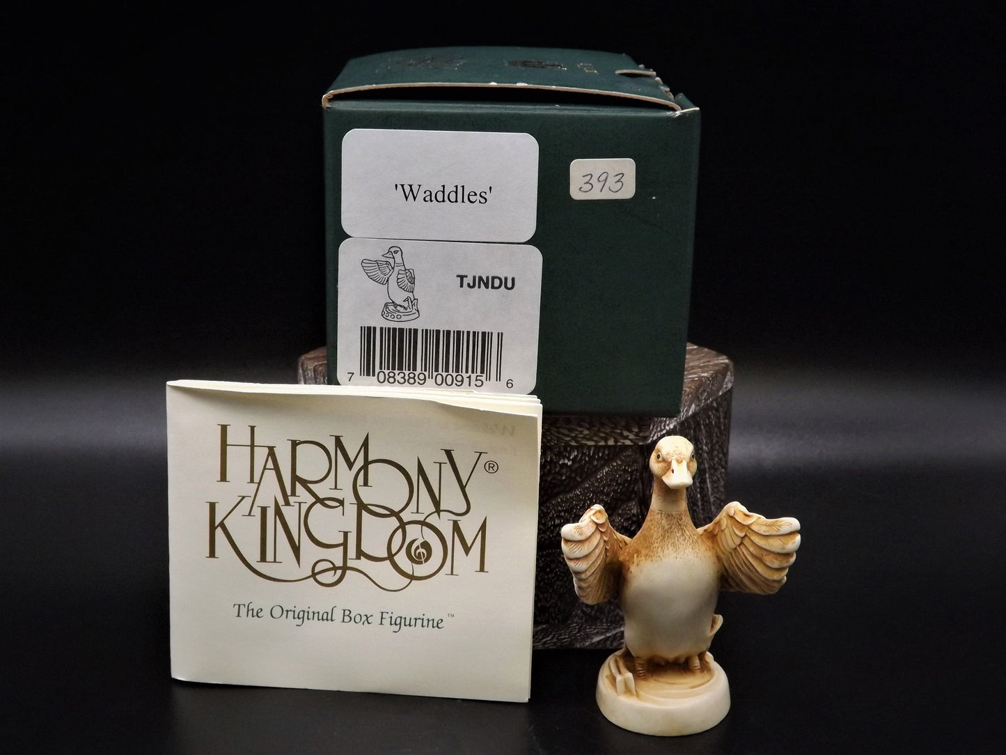 Closeout Sale! Retired 1999 Harmony Kingdom "Waddles" Netsuke piece Excellent condition with original box