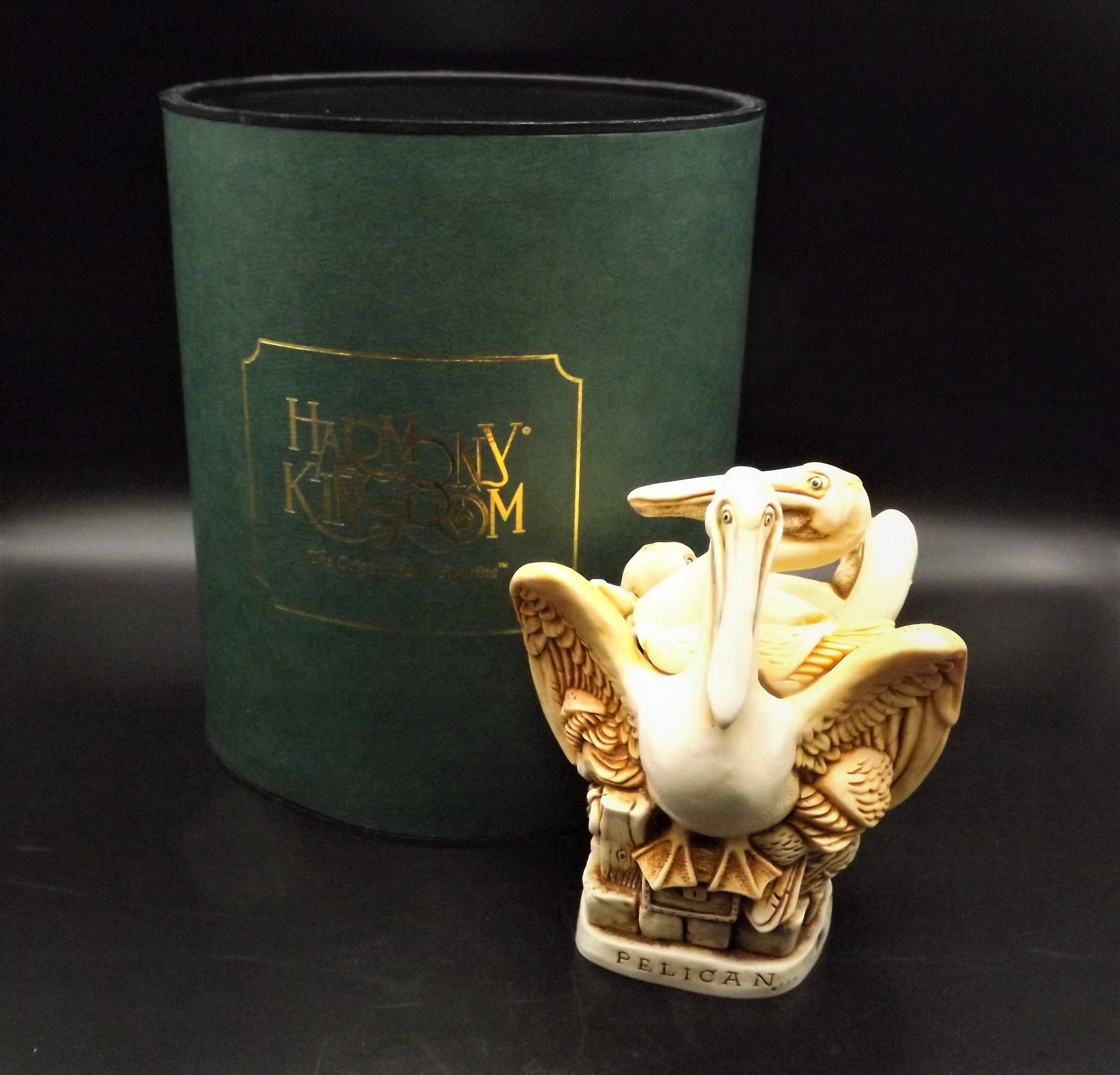 Retired 1998 Harmony Kingdom "Pell Mell" piece Excellent condition with original box