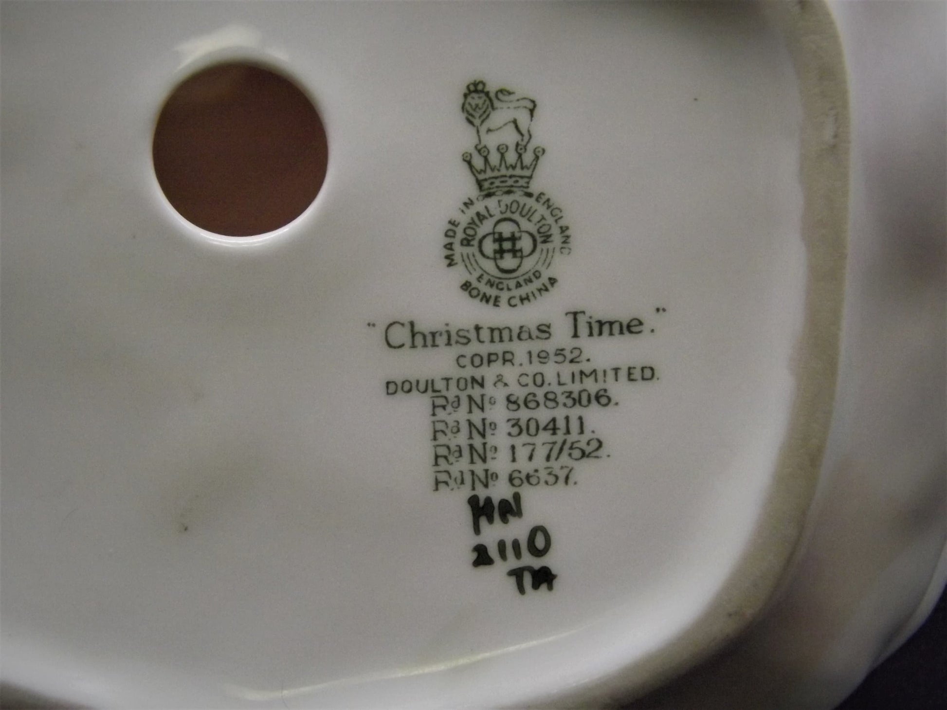 Vintage Royal Doulton Figurine: "Christmas Time" HN2110 Bone China