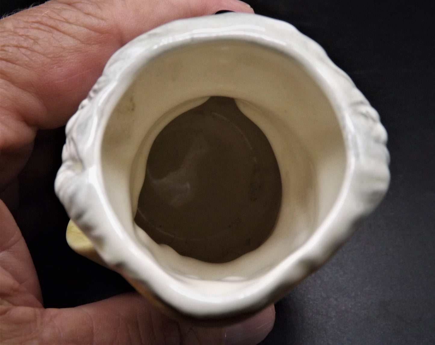 Closeout Sale! Vintage 1983 Royal Doulton Doultonville Collection D-6713 Mr. Tonsil The Town Crier Toby Jug. Excellent condition no box.