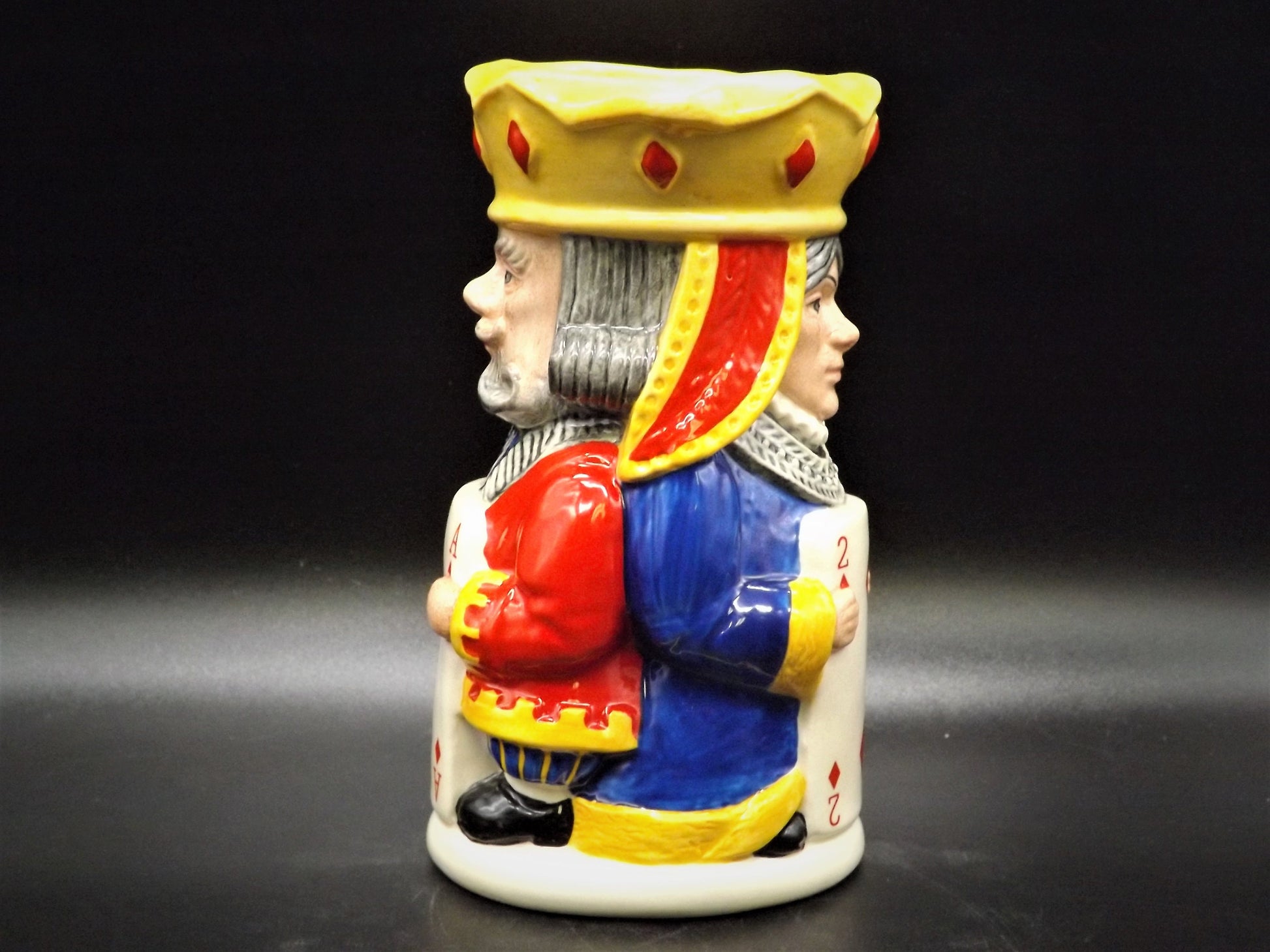 Vintage Royal Doulton King & Queen of Diamonds Toby Jug D6969 - Limited Edition