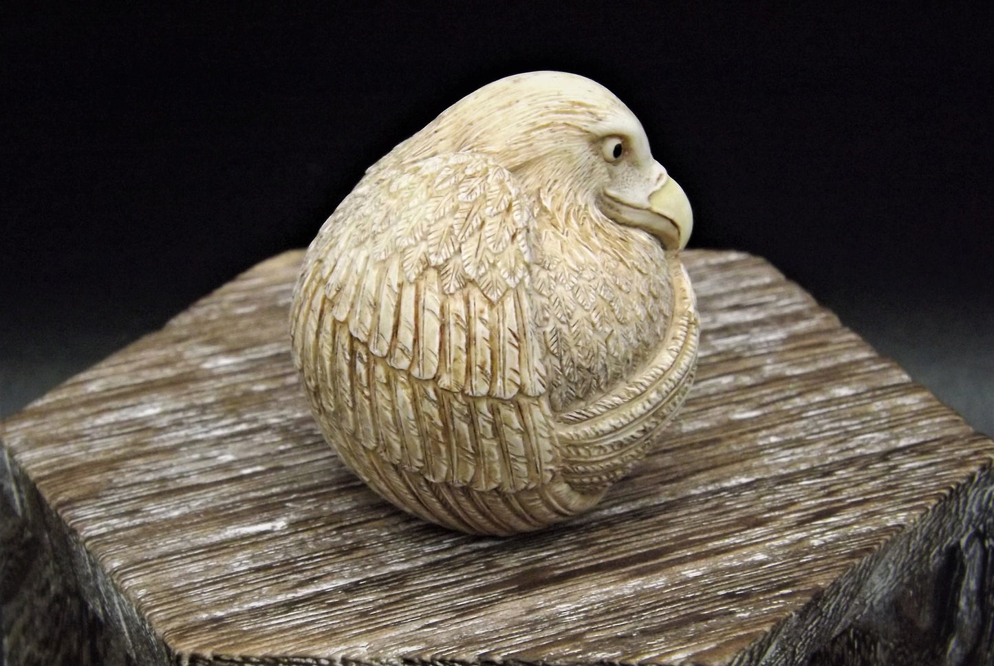 Harmony Kingdom Roly Poly "Liz" Eagle Figurine - Retired Edition