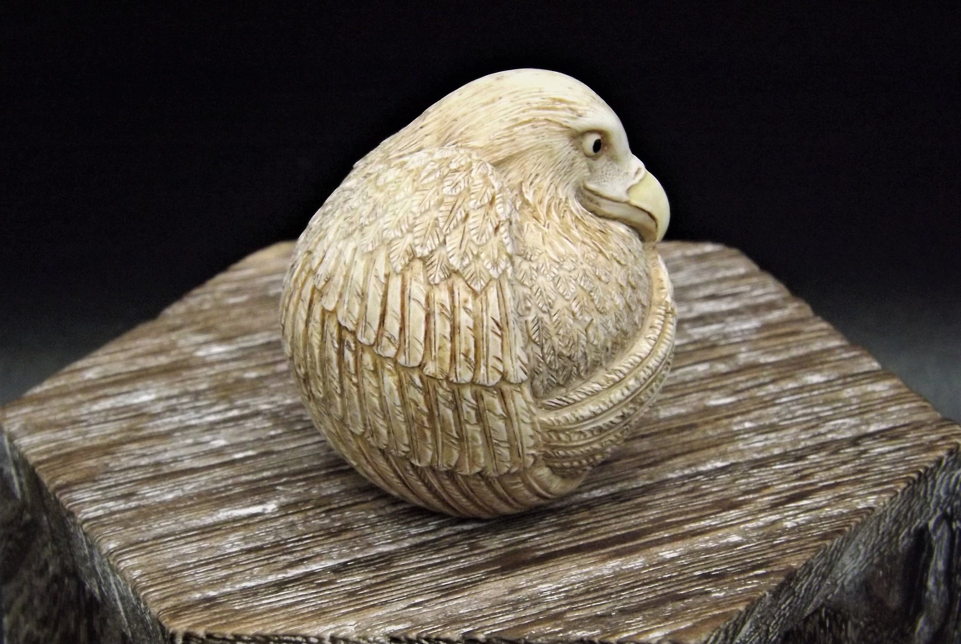 Harmony Kingdom Roly Poly "Liz" Eagle Figurine - Retired Edition