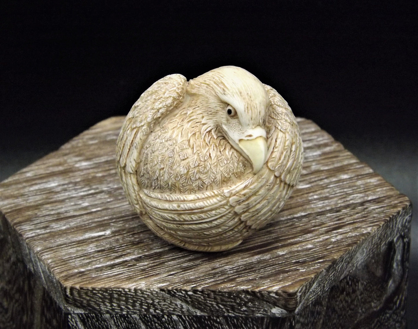 Harmony Kingdom Roly Poly "Liz" Eagle Figurine - Retired Edition