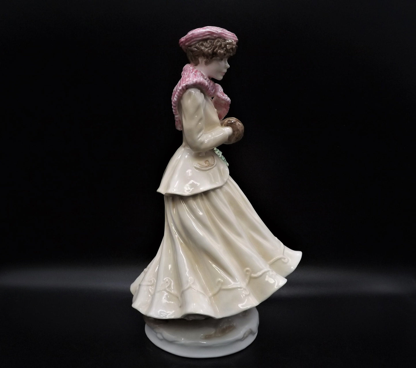 Vintage Royal Worcester Figurine: Four Seasons 'Winter' Limited Edition