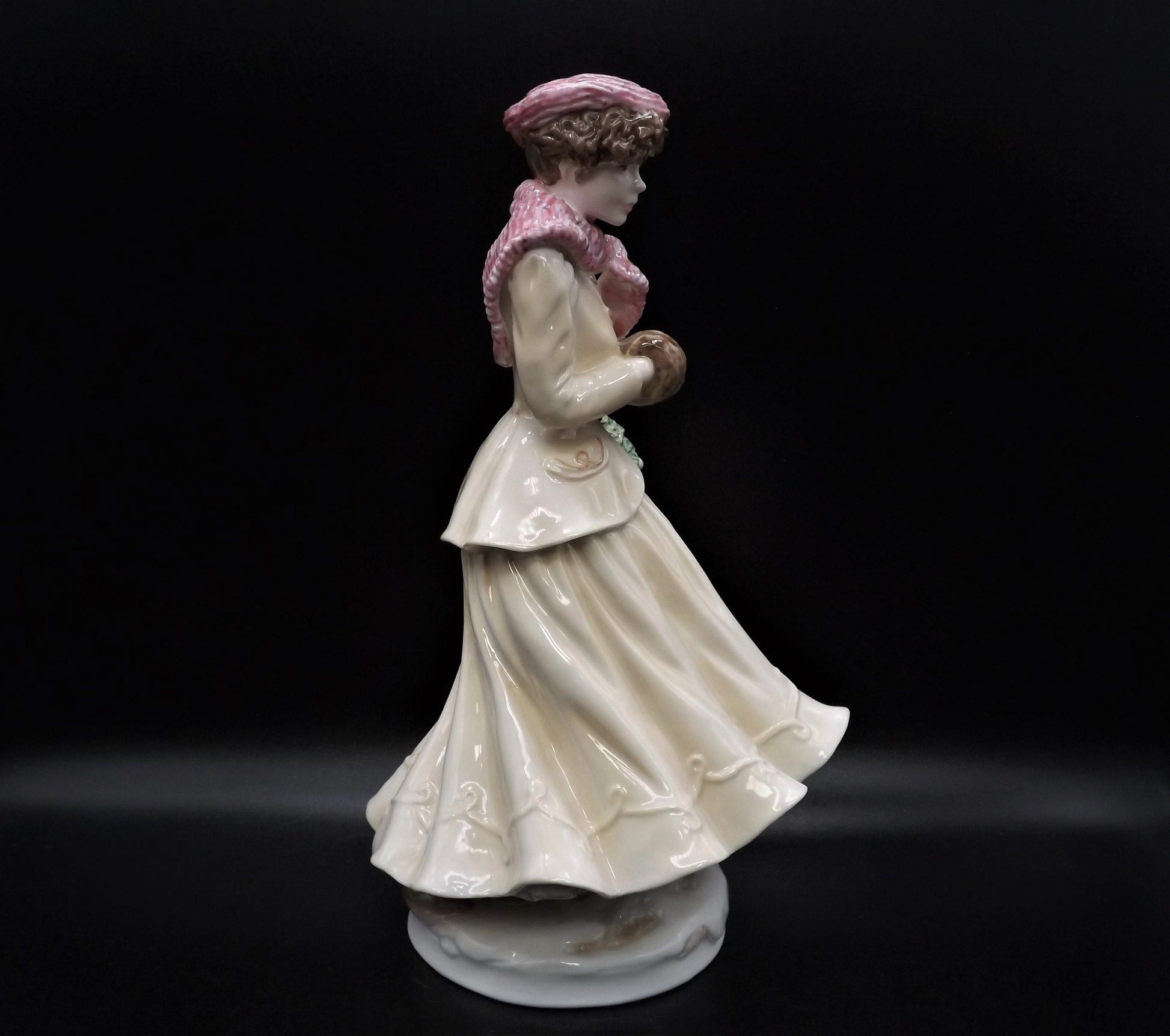 Vintage Royal Worcester Figurine: Four Seasons 'Winter' Limited Edition