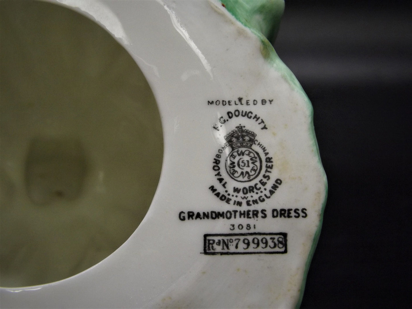 Vintage Royal Worcester "Grandmothers Dress" Figurine #3081