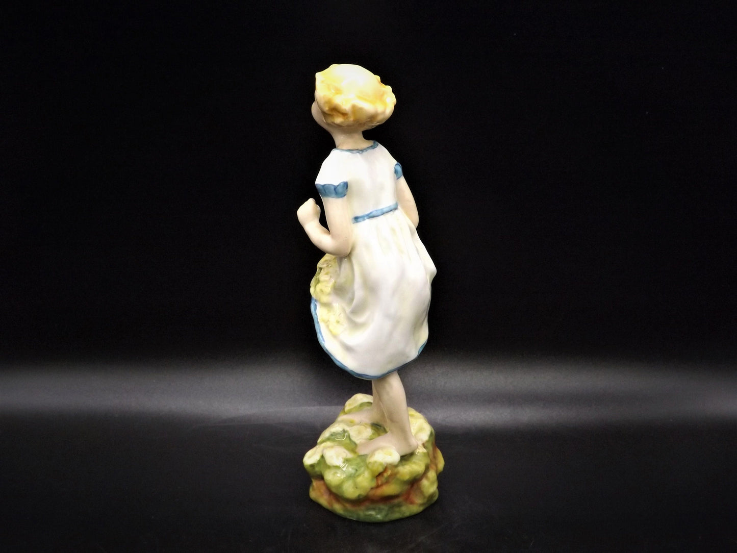 Vintage Royal Worcester Figurine: The First Cuckoo, Rare Colorway