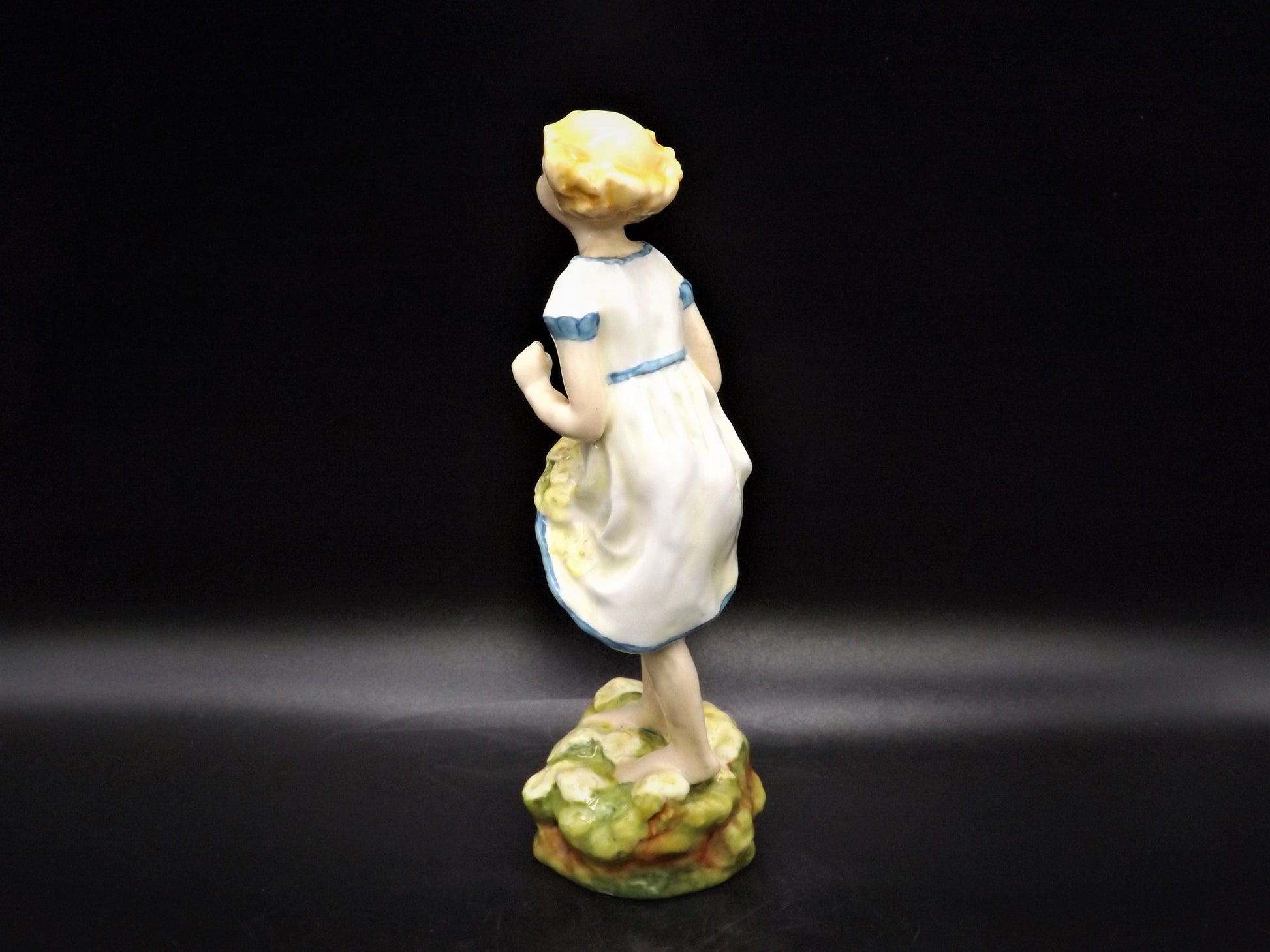Vintage Royal Worcester Figurine: The First Cuckoo, Rare Colorway