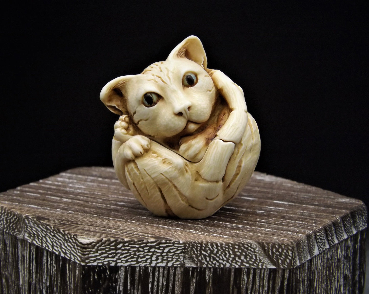 Harmony Kingdom Roly Poly 'Homer' Cat Figurine - Canadian Collectible Show Edition