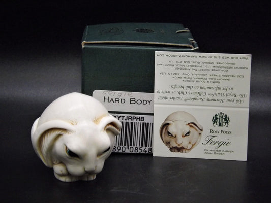 Retired Harmony Kingdom 'Fergie' Rabbit Figurine - Roly Poly Hard Body