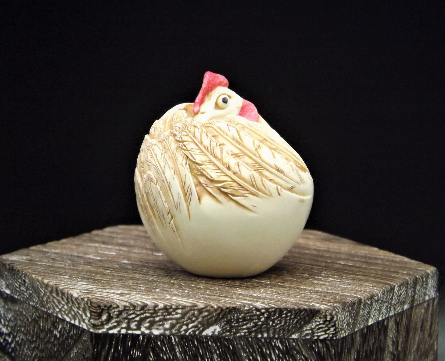 Harmony Kingdom Roly Poly "Rush" Rooster Figurine - Retired