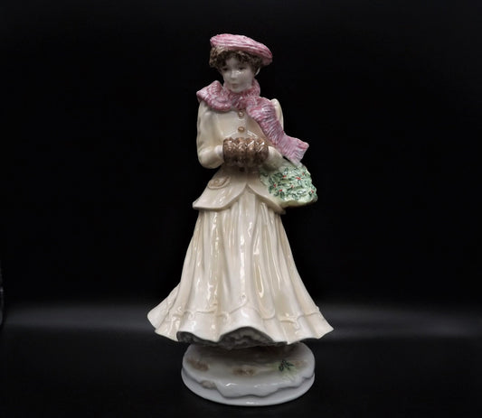 Vintage Royal Worcester Figurine: Four Seasons 'Winter' Limited Edition