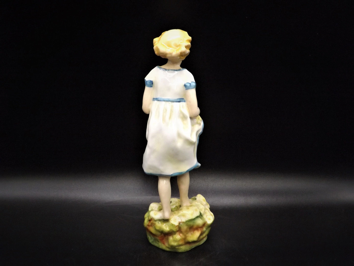 Vintage Royal Worcester Figurine: The First Cuckoo, Rare Colorway