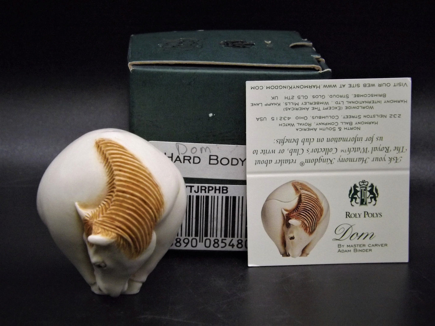 Retired Harmony Kingdom Roly Poly "Dom" Horse Figurine