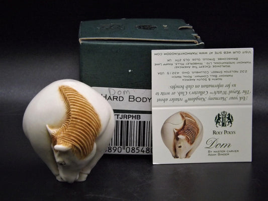 Retired Harmony Kingdom Roly Poly "Dom" Horse Figurine