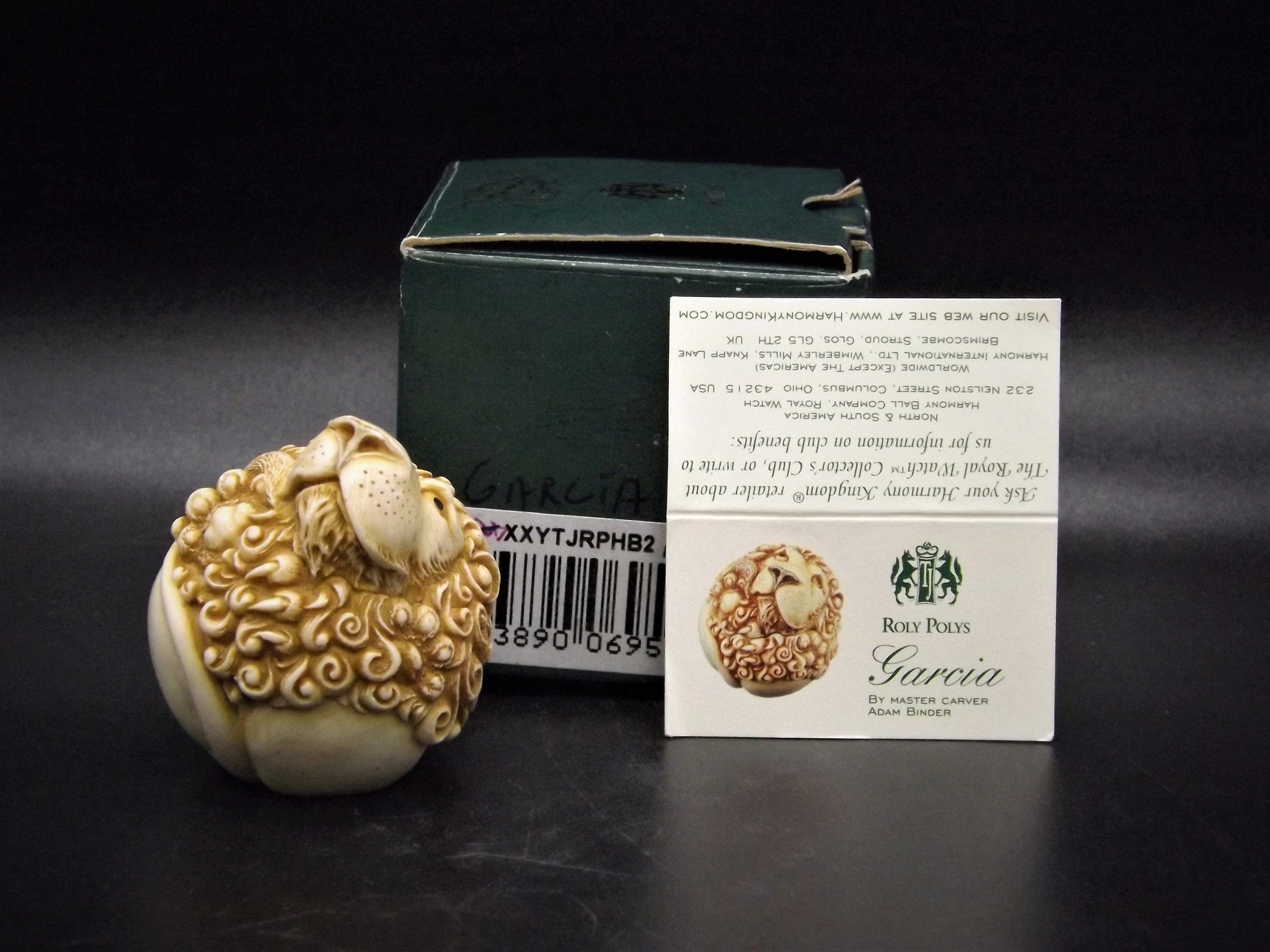 Retired Harmony Kingdom Roly Poly "Garcia" Lion Figurine