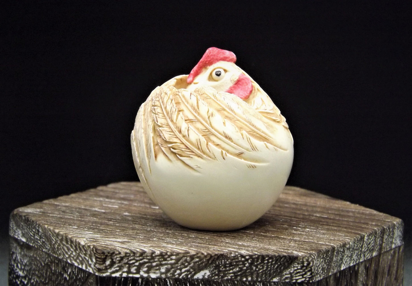 Harmony Kingdom Roly Poly "Rush" Rooster Figurine - Retired