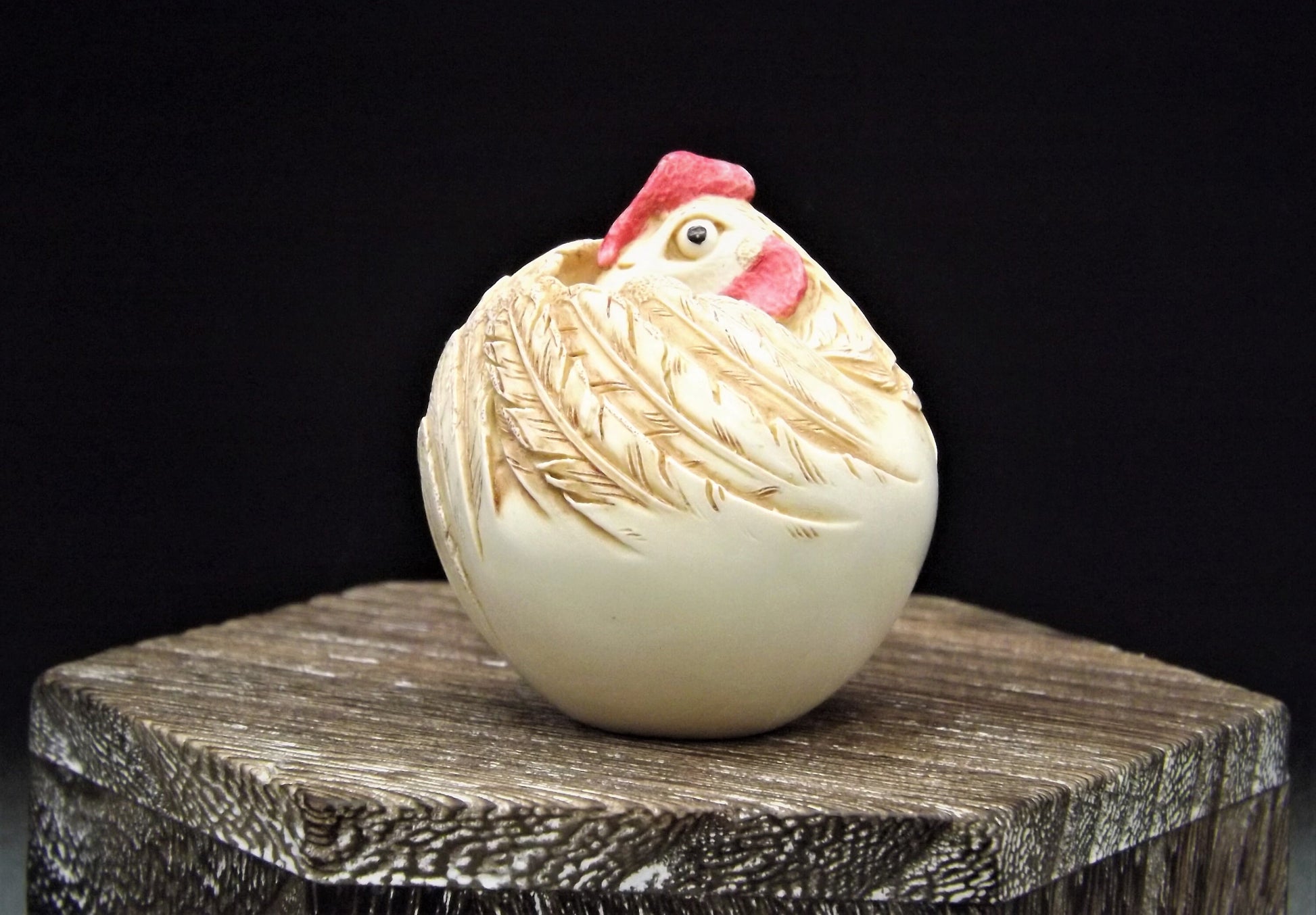 Harmony Kingdom Roly Poly "Rush" Rooster Figurine - Retired
