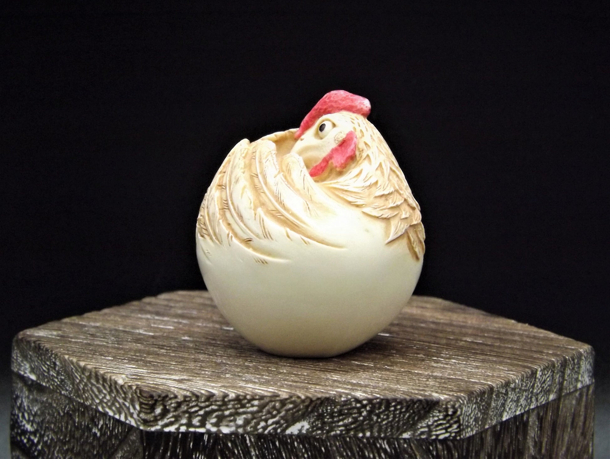 Harmony Kingdom Roly Poly "Rush" Rooster Figurine - Retired