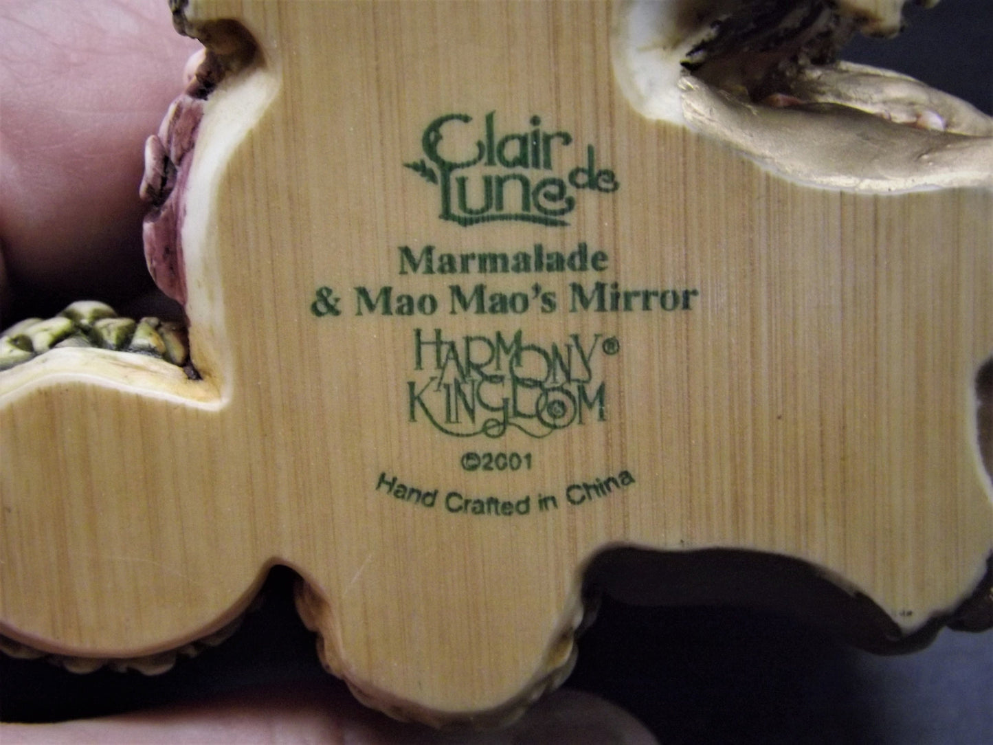 Harmony Kingdom Clair De Lune "Marmalade and Mao Mao's Mirror" Treasure jest