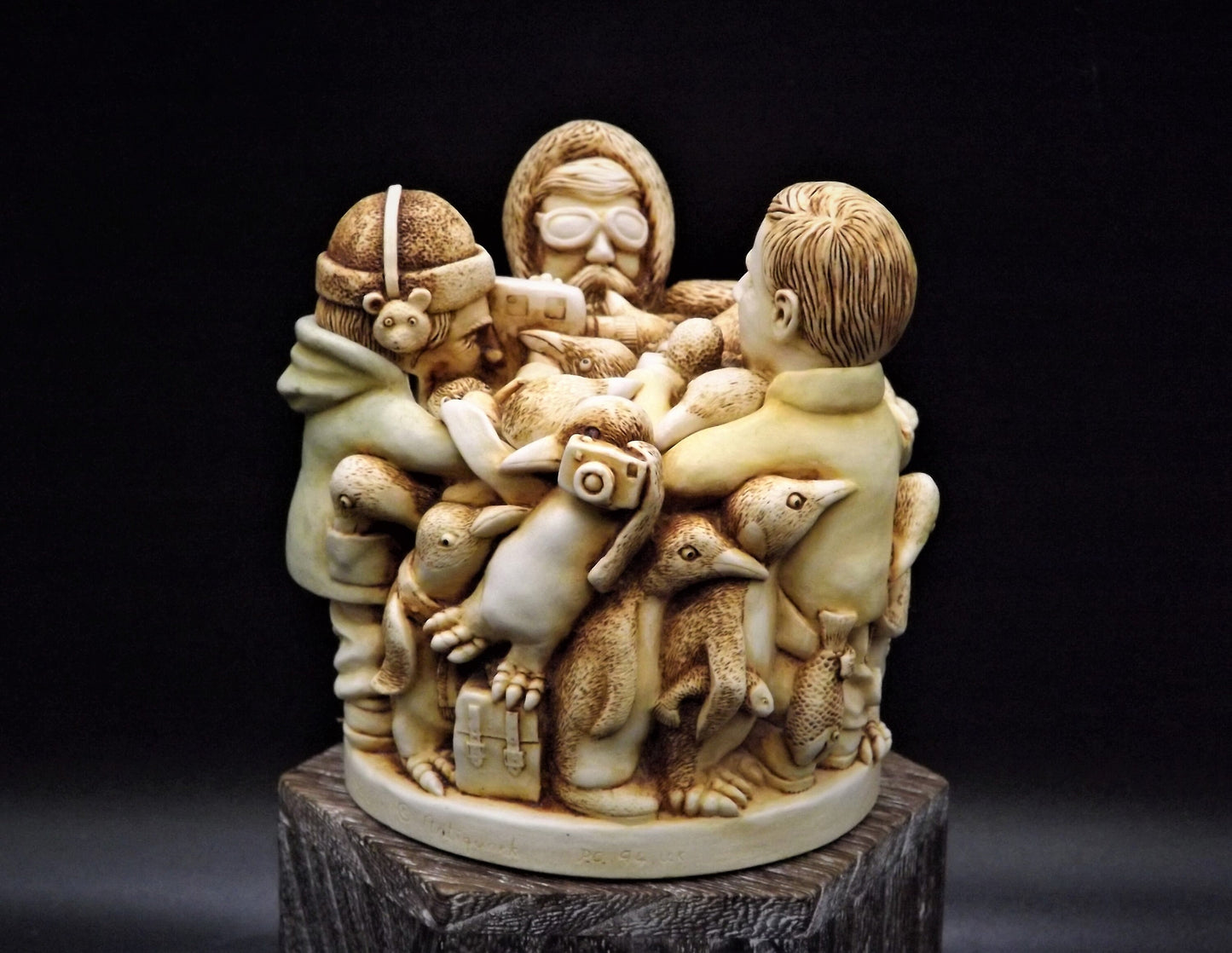 Retired Harmony Kingdom Antarctic Antics Treasure Jest Box Figurine