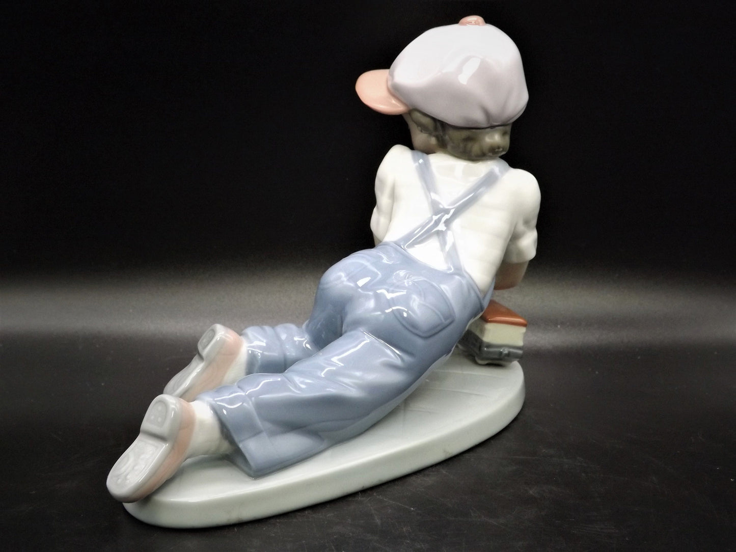 Vintage Lladro Figurine "All Aboard" #7619: Boy with Train