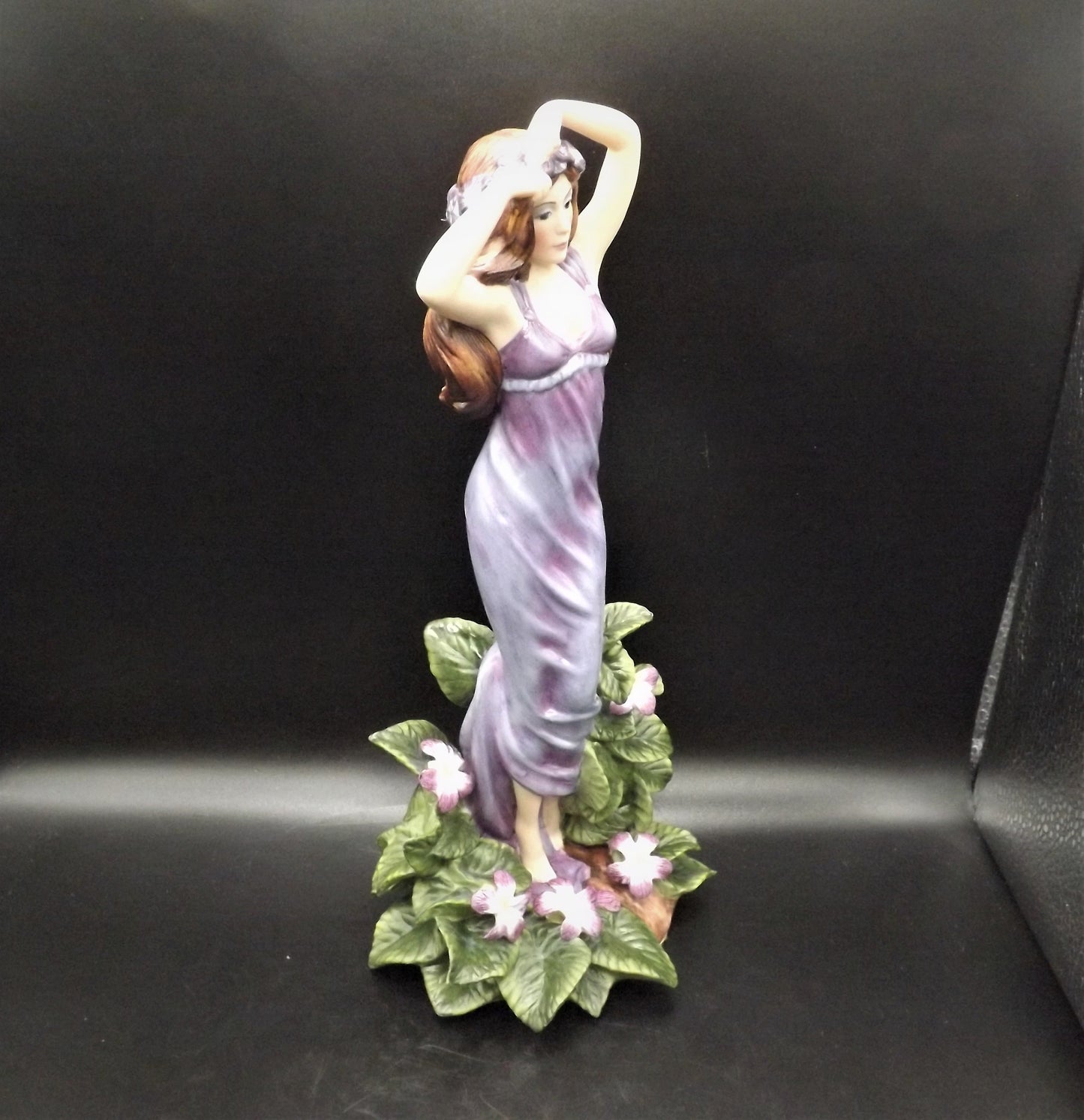 Vintage 1989 Franklin Mint Lady Violet Figurine