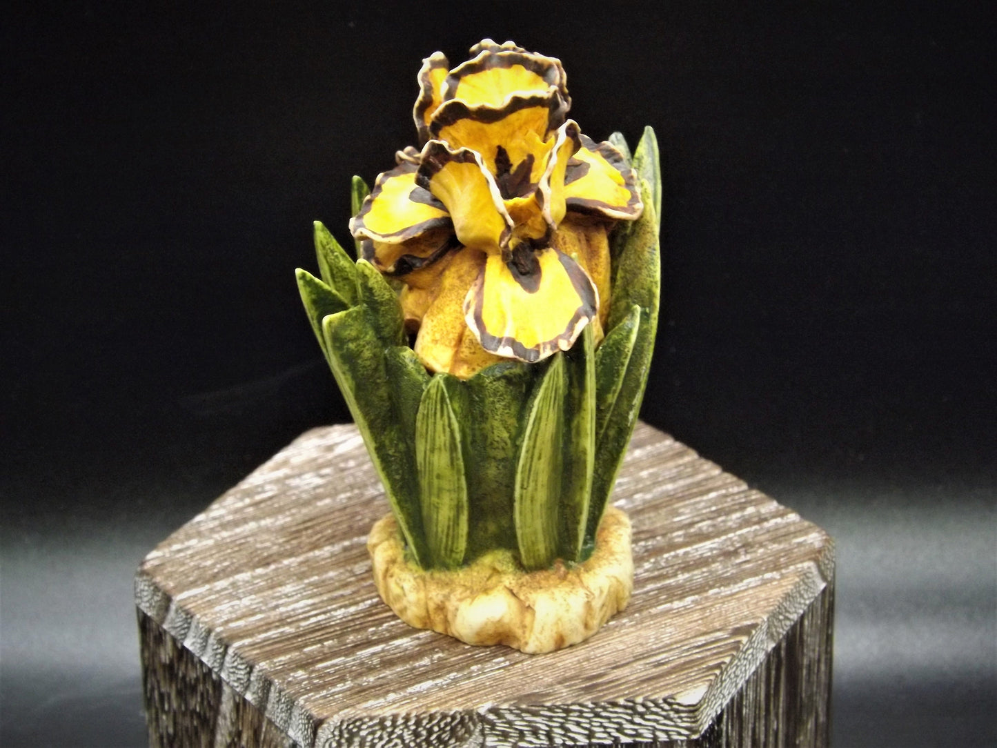 Retired 1998 Harmony Kingdom, Harmony Garden "Iris'" Jest Figurine HGIR no original box. Excellent condition.