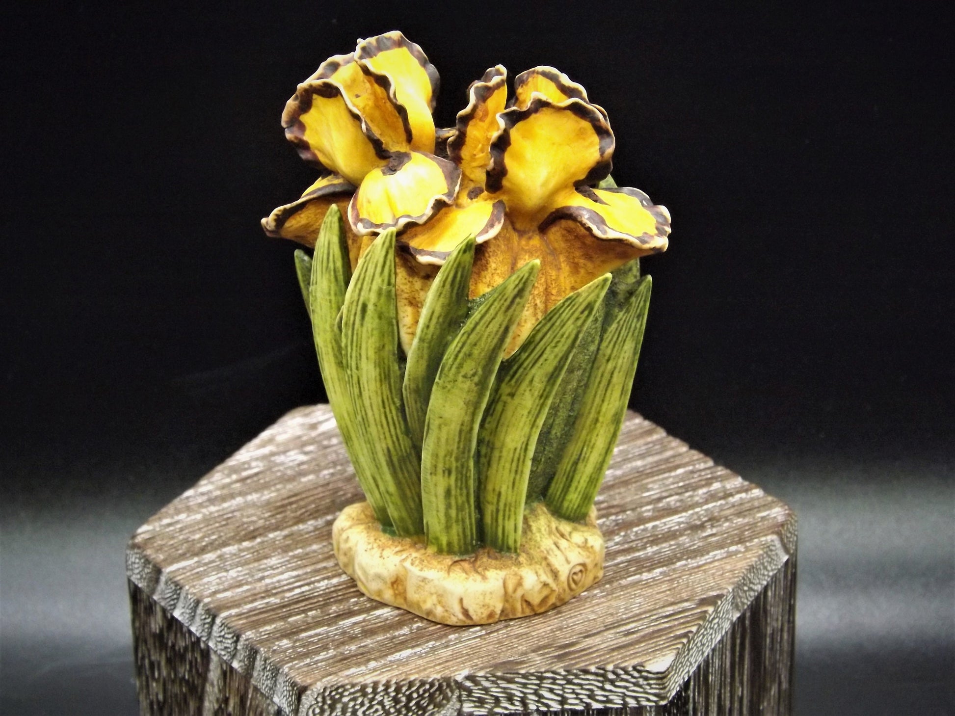 Retired 1998 Harmony Kingdom, Harmony Garden "Iris'" Jest Figurine HGIR no original box. Excellent condition.