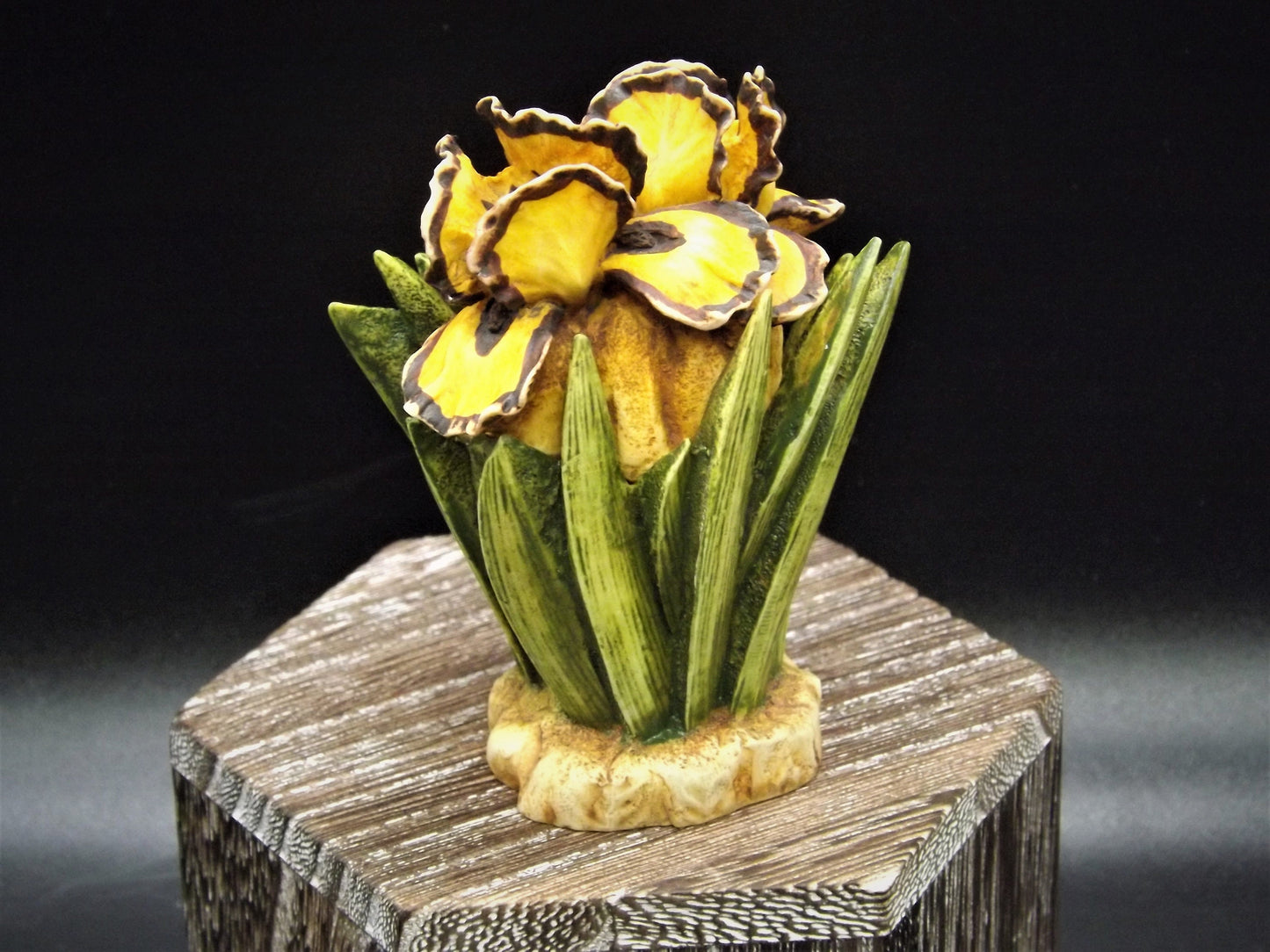 Retired 1998 Harmony Kingdom, Harmony Garden "Iris'" Jest Figurine HGIR no original box. Excellent condition.